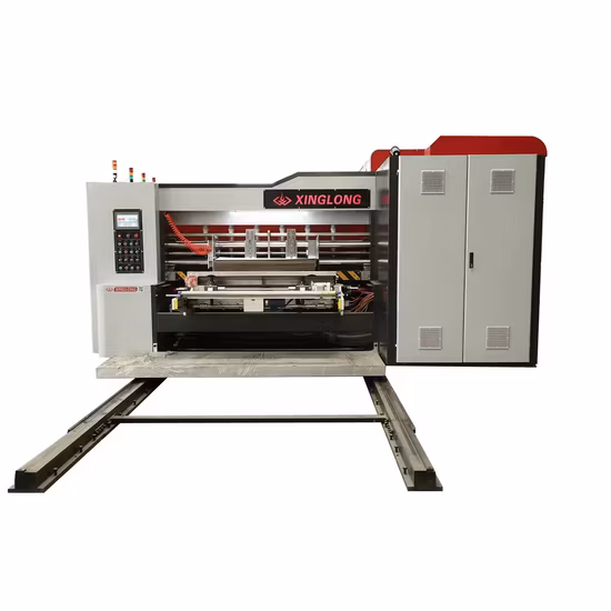 Máquina troqueladora ranuradora de impresión en color con alimentación de papel completamente automática 3